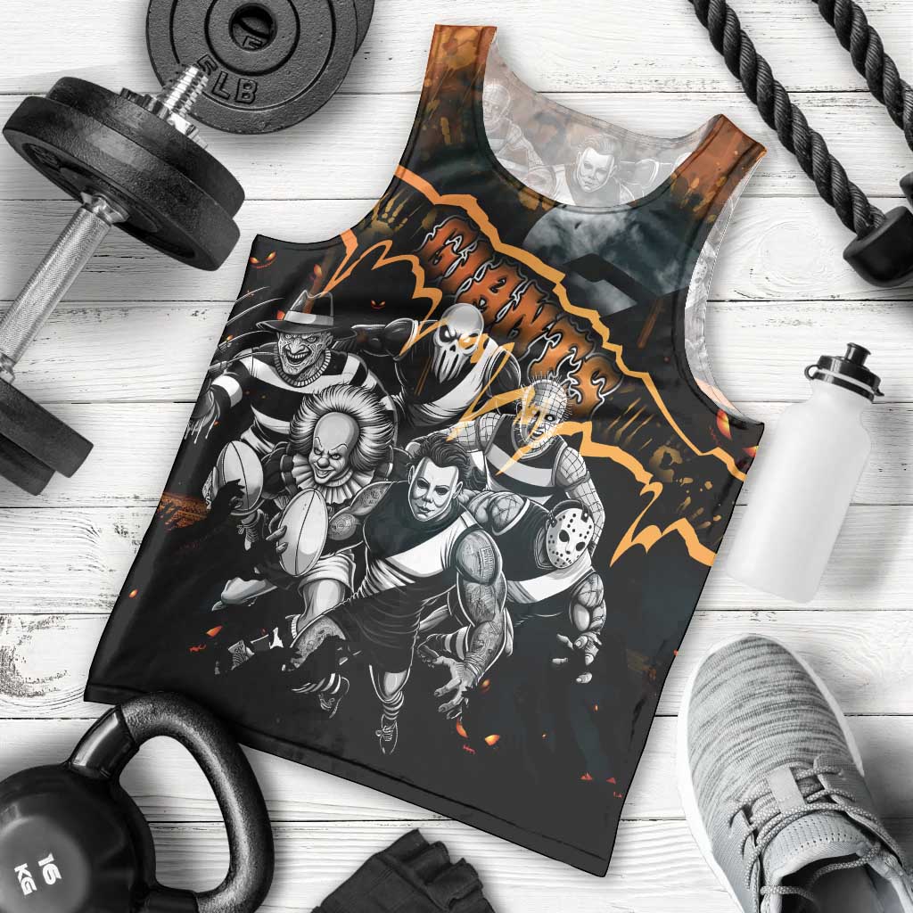 Step Into Horror Domain Giants Football Men Tank Top Halloween Horror Movie Characters - Aussie Hoodie