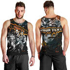 Step Into Horror Domain Giants Football Men Tank Top Halloween Horror Movie Characters - Aussie Hoodie