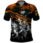 Step Into Horror Domain Giants Football Polo Shirt Halloween Horror Movie Characters - Aussie Hoodie