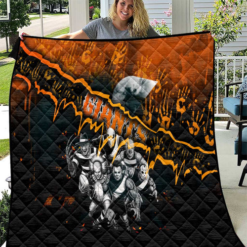 Step Into Horror Domain Giants Football Quilt Halloween Horror Movie Characters - Aussie Hoodie