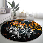Step Into Horror Domain Giants Football Round Carpet Halloween Horror Movie Characters - Aussie Hoodie