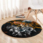 Step Into Horror Domain Giants Football Round Carpet Halloween Horror Movie Characters - Aussie Hoodie