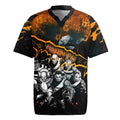 Step Into Horror Domain Giants Football Rugby Jersey Halloween Horror Movie Characters - Aussie Hoodie