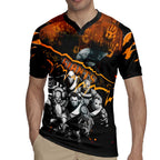 Step Into Horror Domain Giants Football Rugby Jersey Halloween Horror Movie Characters - Aussie Hoodie