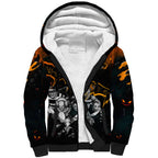 Step Into Horror Domain Giants Football Sherpa Hoodie Halloween Horror Movie Characters - Aussie Hoodie