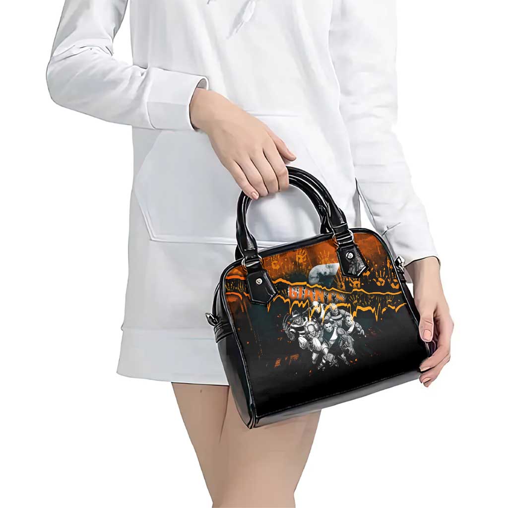 Step Into Horror Domain Giants Football Shoulder Handbag Halloween Horror Movie Characters - Aussie Hoodie
