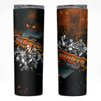 Step Into Horror Domain Giants Football Skinny Tumbler Halloween Horror Movie Characters - Aussie Hoodie