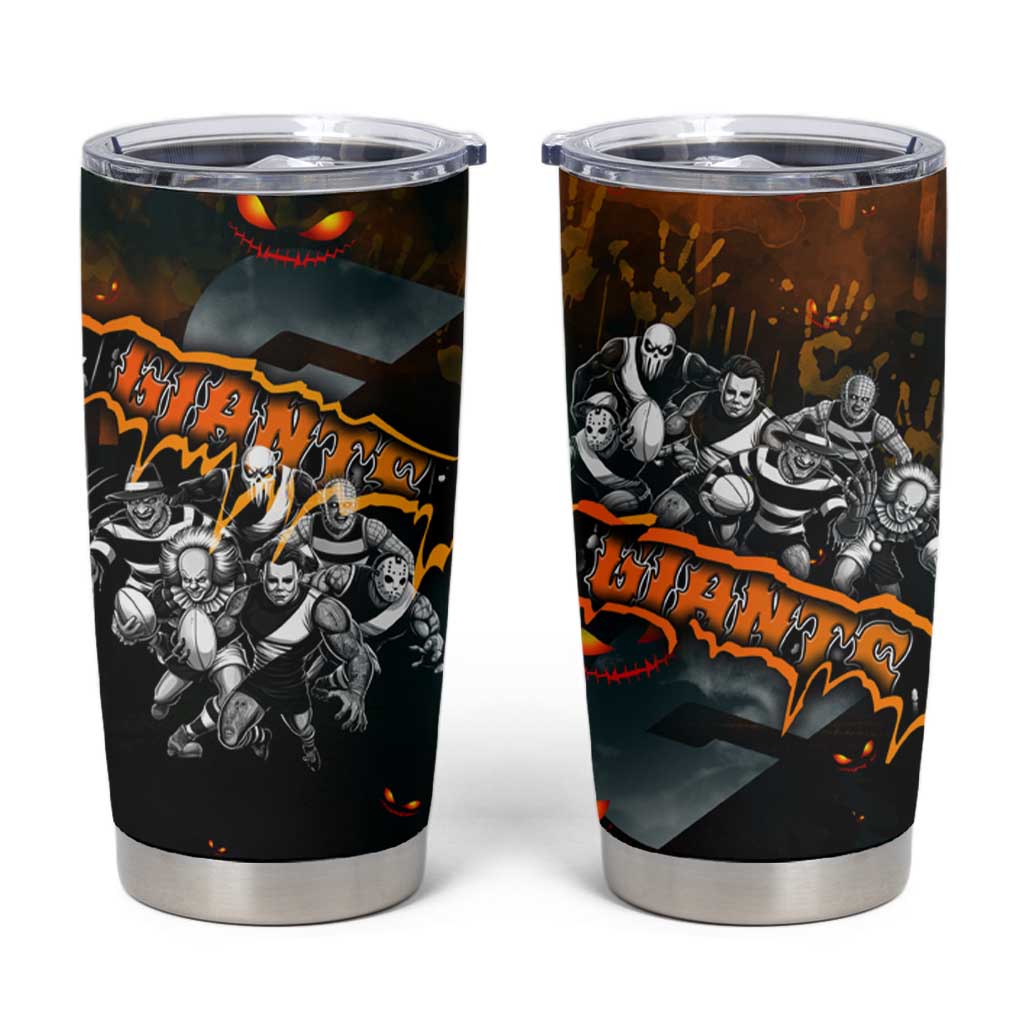 Step Into Horror Domain Giants Football Tumbler Cup Halloween Horror Movie Characters - Aussie Hoodie