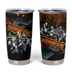 Step Into Horror Domain Giants Football Tumbler Cup Halloween Horror Movie Characters - Aussie Hoodie
