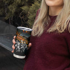 Step Into Horror Domain Giants Football Tumbler Cup Halloween Horror Movie Characters - Aussie Hoodie