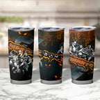 Step Into Horror Domain Giants Football Tumbler Cup Halloween Horror Movie Characters - Aussie Hoodie