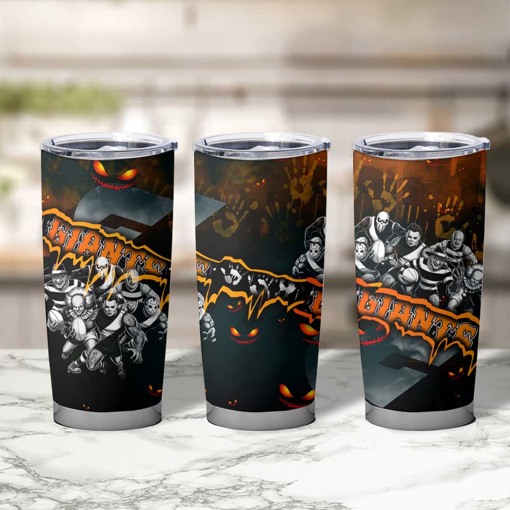 Step Into Horror Domain Giants Football Tumbler Cup Halloween Horror Movie Characters - Aussie Hoodie