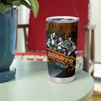 Step Into Horror Domain Giants Football Tumbler Cup Halloween Horror Movie Characters - Aussie Hoodie
