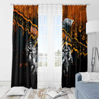 Step Into Horror Domain Giants Football Window Curtain Halloween Horror Movie Characters - Aussie Hoodie