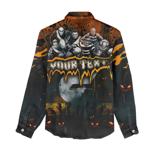 Step Into Horror Domain Giants Football Women Casual Shirt Halloween Horror Movie Characters - Aussie Hoodie
