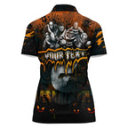 Step Into Horror Domain Giants Football Women Polo Shirt Halloween Horror Movie Characters - Aussie Hoodie