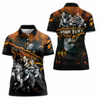 Step Into Horror Domain Giants Football Women Polo Shirt Halloween Horror Movie Characters - Aussie Hoodie
