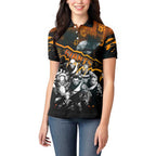 Step Into Horror Domain Giants Football Women Polo Shirt Halloween Horror Movie Characters - Aussie Hoodie