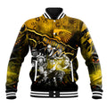 Step Into Horror Domain Hawks Football Baseball Jacket Halloween Horror Movie Characters - Aussie Hoodie