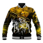 Step Into Horror Domain Hawks Football Baseball Jacket Halloween Horror Movie Characters - Aussie Hoodie
