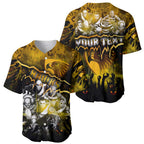 Step Into Horror Domain Hawks Football Baseball Jersey Halloween Horror Movie Characters - Aussie Hoodie