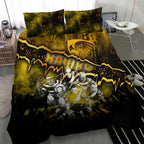 Step Into Horror Domain Hawks Football Bedding Set Halloween Horror Movie Characters - Aussie Hoodie