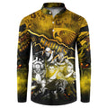 Step Into Horror Domain Hawks Football Button Sweatshirt Halloween Horror Movie Characters - Aussie Hoodie