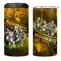 Step Into Horror Domain Hawks Football 4 in 1 Can Cooler Tumbler Halloween Horror Movie Characters - Aussie Hoodie