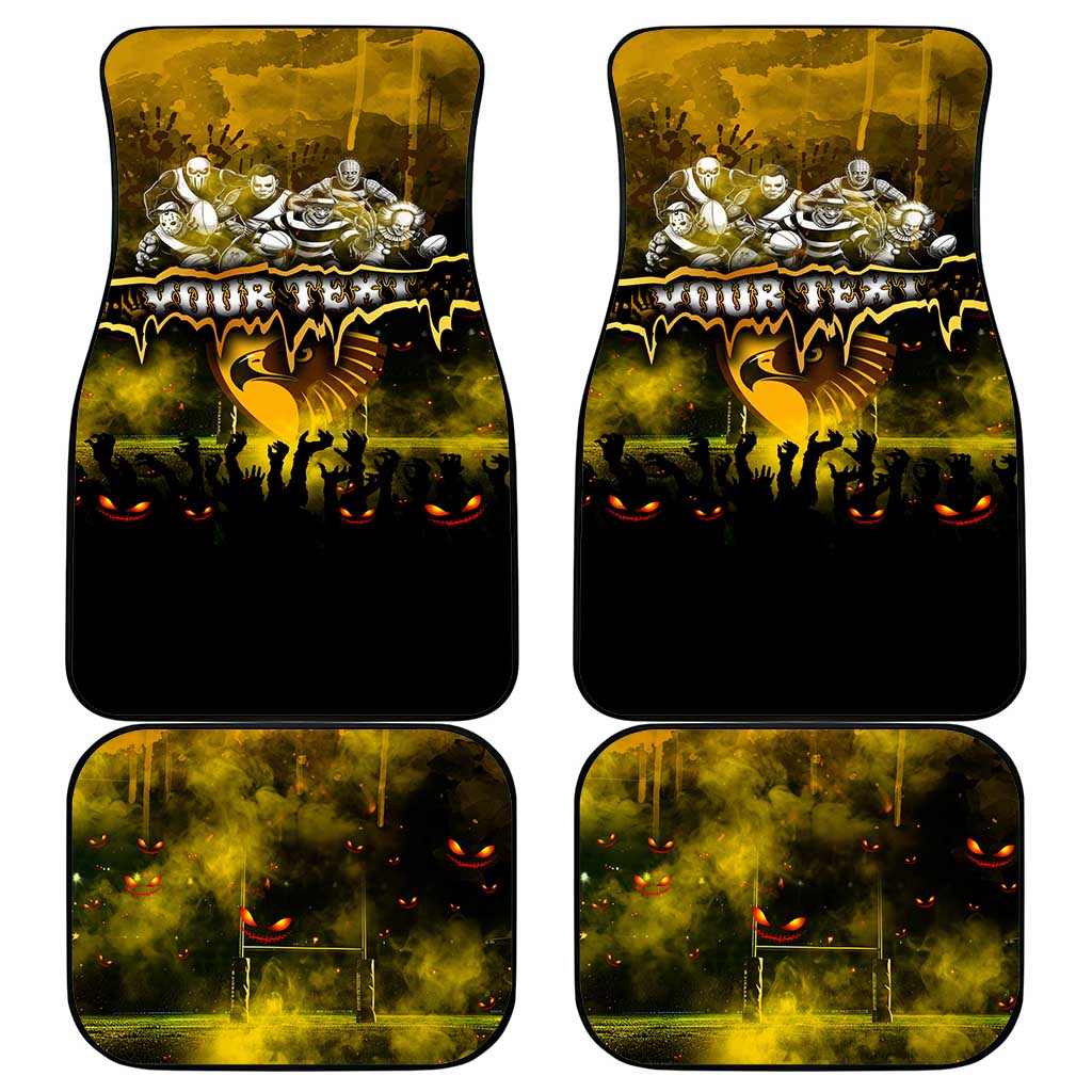 Step Into Horror Domain Hawks Football Car Mats Halloween Horror Movie Characters - Aussie Hoodie