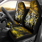 Step Into Horror Domain Hawks Football Car Seat Cover Halloween Horror Movie Characters - Aussie Hoodie