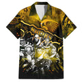 Step Into Horror Domain Hawks Football Family Matching Short Sleeve Bodycon Dress and Hawaiian Shirt Halloween Horror Movie Characters - Aussie Hoodie