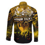 Step Into Horror Domain Hawks Football Family Matching Short Sleeve Bodycon Dress and Hawaiian Shirt Halloween Horror Movie Characters - Aussie Hoodie