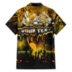 Step Into Horror Domain Hawks Football Family Matching Summer Maxi Dress and Hawaiian Shirt Halloween Horror Movie Characters - Aussie Hoodie