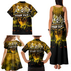 Step Into Horror Domain Hawks Football Family Matching Tank Maxi Dress and Hawaiian Shirt Halloween Horror Movie Characters - Aussie Hoodie