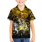 Step Into Horror Domain Hawks Football Hawaiian Shirt Halloween Horror Movie Characters - Aussie Hoodie