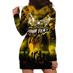 Step Into Horror Domain Hawks Football Hoodie Dress Halloween Horror Movie Characters - Aussie Hoodie