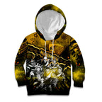 Step Into Horror Domain Hawks Football Kid Hoodie Halloween Horror Movie Characters - Aussie Hoodie