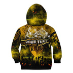 Step Into Horror Domain Hawks Football Kid Hoodie Halloween Horror Movie Characters - Aussie Hoodie