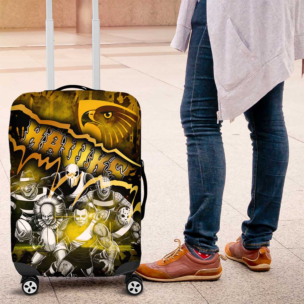 Step Into Horror Domain Hawks Football Luggage Cover Halloween Horror Movie Characters - Aussie Hoodie