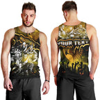 Step Into Horror Domain Hawks Football Men Tank Top Halloween Horror Movie Characters - Aussie Hoodie