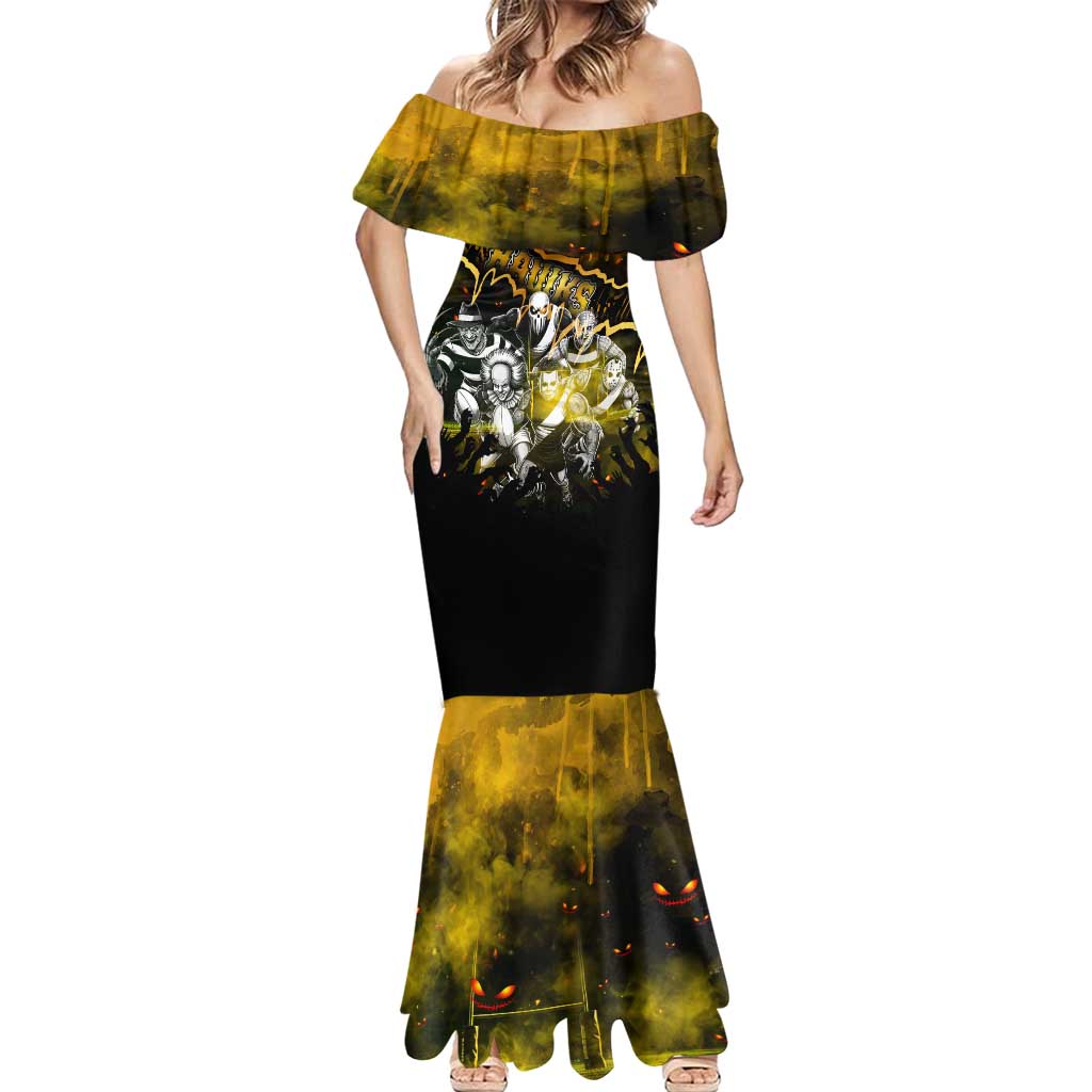 Step Into Horror Domain Hawks Football Mermaid Dress Halloween Horror Movie Characters - Aussie Hoodie