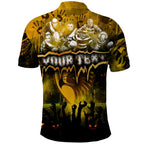 Step Into Horror Domain Hawks Football Polo Shirt Halloween Horror Movie Characters - Aussie Hoodie