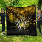 Step Into Horror Domain Hawks Football Quilt Halloween Horror Movie Characters - Aussie Hoodie