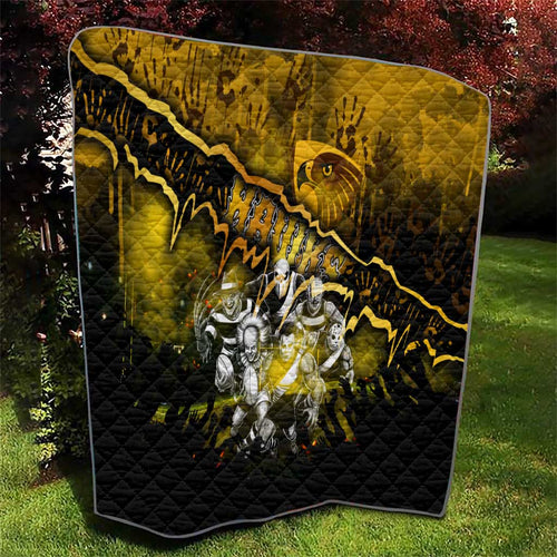 Step Into Horror Domain Hawks Football Quilt Halloween Horror Movie Characters - Aussie Hoodie