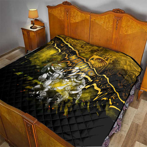 Step Into Horror Domain Hawks Football Quilt Halloween Horror Movie Characters - Aussie Hoodie