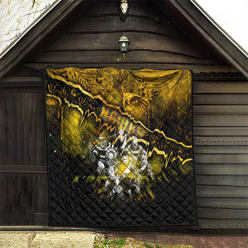 Step Into Horror Domain Hawks Football Quilt Halloween Horror Movie Characters - Aussie Hoodie