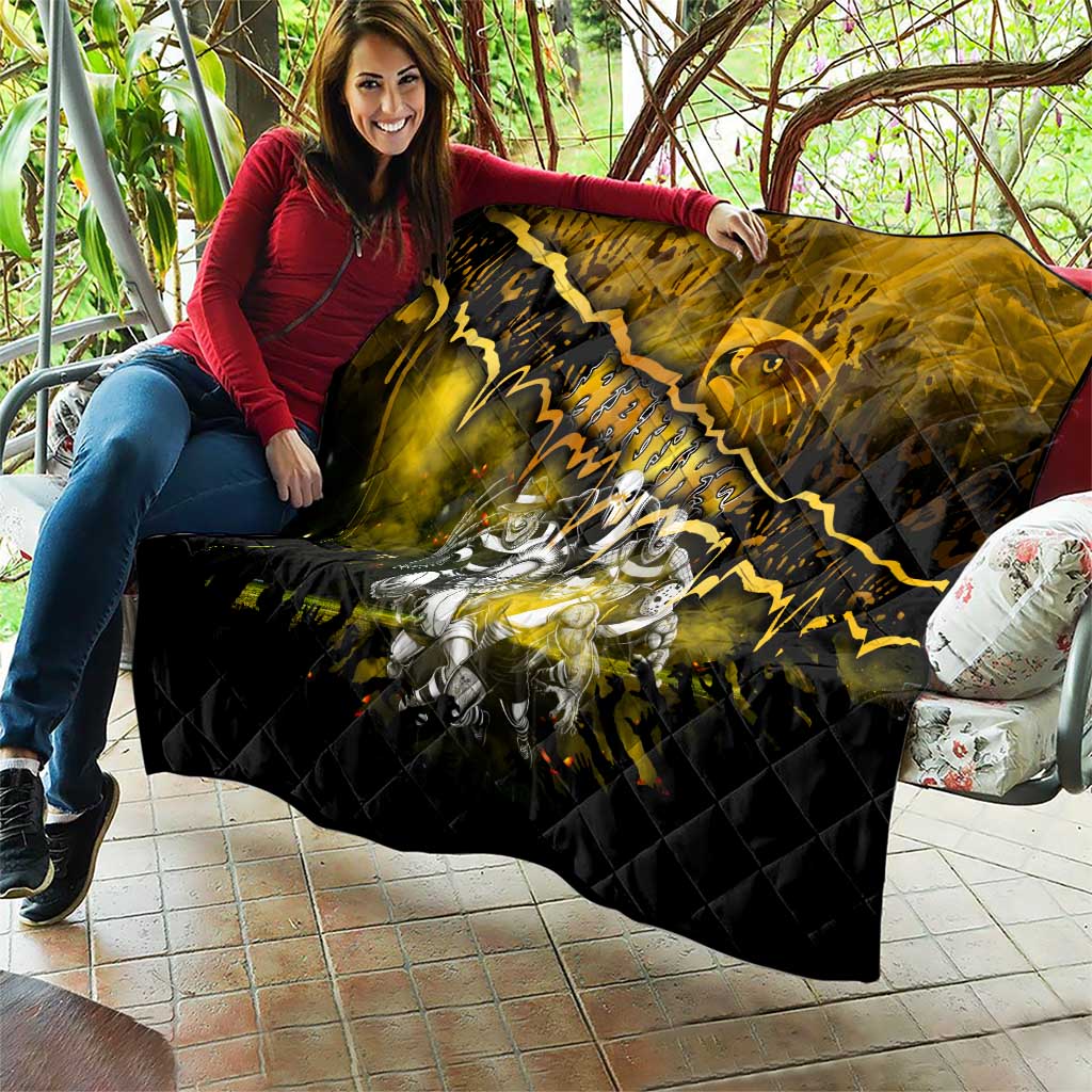 Step Into Horror Domain Hawks Football Quilt Halloween Horror Movie Characters - Aussie Hoodie