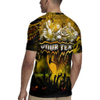 Step Into Horror Domain Hawks Football Rugby Jersey Halloween Horror Movie Characters - Aussie Hoodie