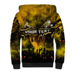 Step Into Horror Domain Hawks Football Sherpa Hoodie Halloween Horror Movie Characters - Aussie Hoodie