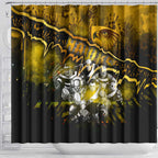 Step Into Horror Domain Hawks Football Shower Curtain Halloween Horror Movie Characters - Aussie Hoodie